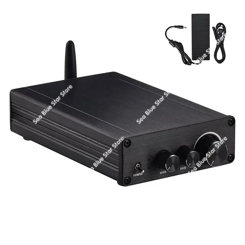 Mini power amplifier, audiophile HIFI Bluetooth 6.2 power amplifier board, digital power amplifier 300W + 300W LDAC