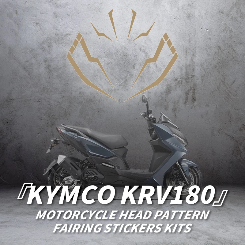 Used For KYMCO KRV180 Motorcycle Head Decoration Line Pattern Stickers Kits Scratch Occlusion Decals Can Choose Style