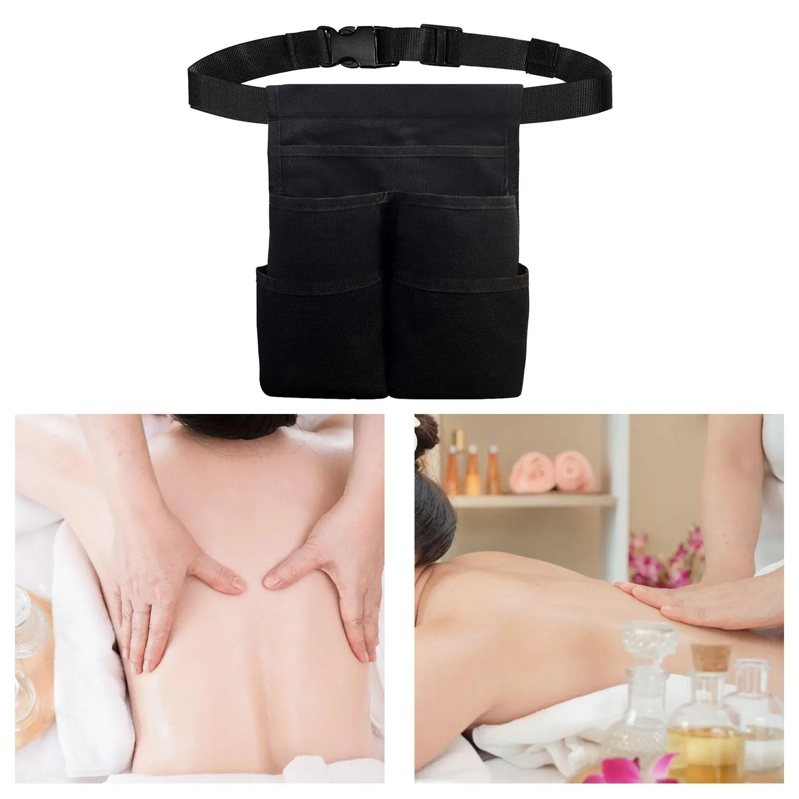 Massage Bottle Bag for Massage Oil Pump Bottle Massage Tool Waist Pack Essential Oil Storage Bag Massage Bag Massage Oil Holster