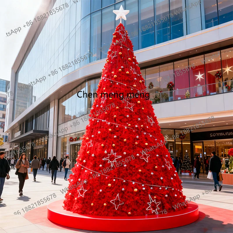 

Outdoor Luminous Large Christmas Tree Frame Mall Plaza Hotel Christmas