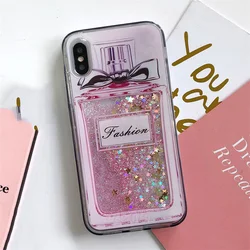 Nail Polish Perfume Bottle For Samsung Galaxy A55 A35 A25 A15 A05 A34 A24 A14 A73 A23 A33 5G Case Glitter Liquid Quicksand Cover