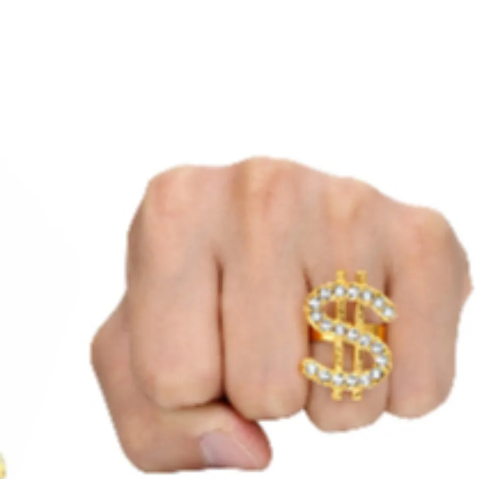 Accessoires de Costume d'Halloween, Collier et Bague de Style Dollar, Lunettes loufoques