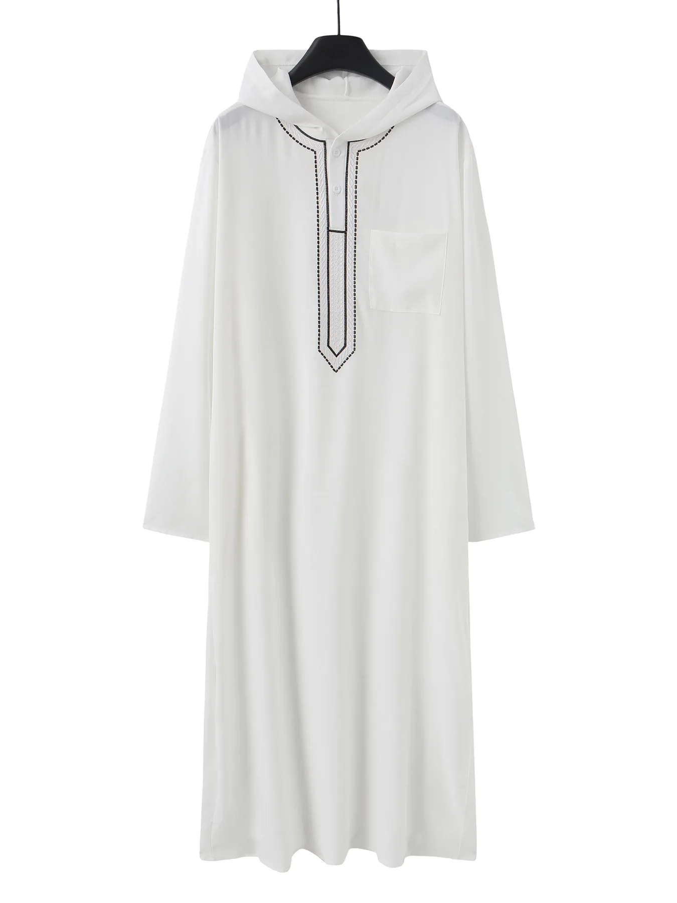 Moda musulmana Uomo Jubba Thobes Arabo Pakistan Dubai Caftano Abaya Vestaglie Abbigliamento islamico Arabia Saudita Abito lungo in camicetta