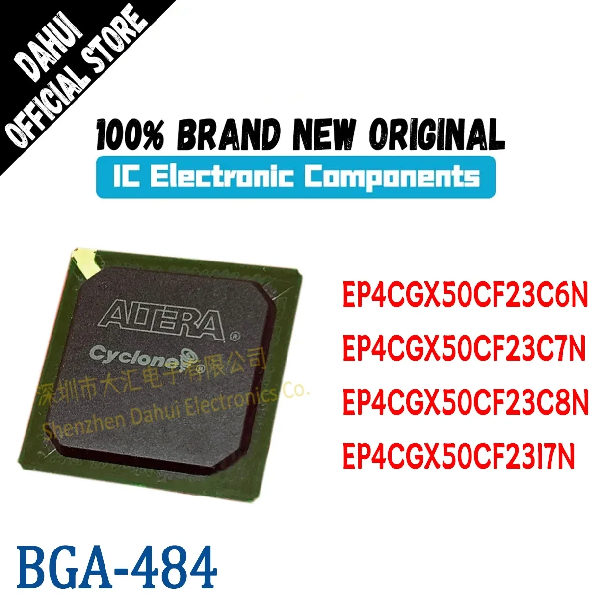 

(1Piece) 100% New Original EP4CGX50CF23C6N EP4CGX50CF23C7N EP4CGX50CF23C8N EP4CGX50CF23I7N IC Chip BGA-484 Programmable Logic