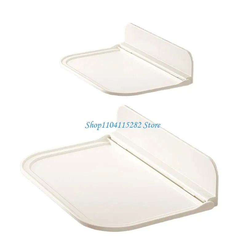Space Saving Foldable Shelf Waterproof Surfaces Easy Installation No Drilling Wall Mount Organizers Suitable for Campers