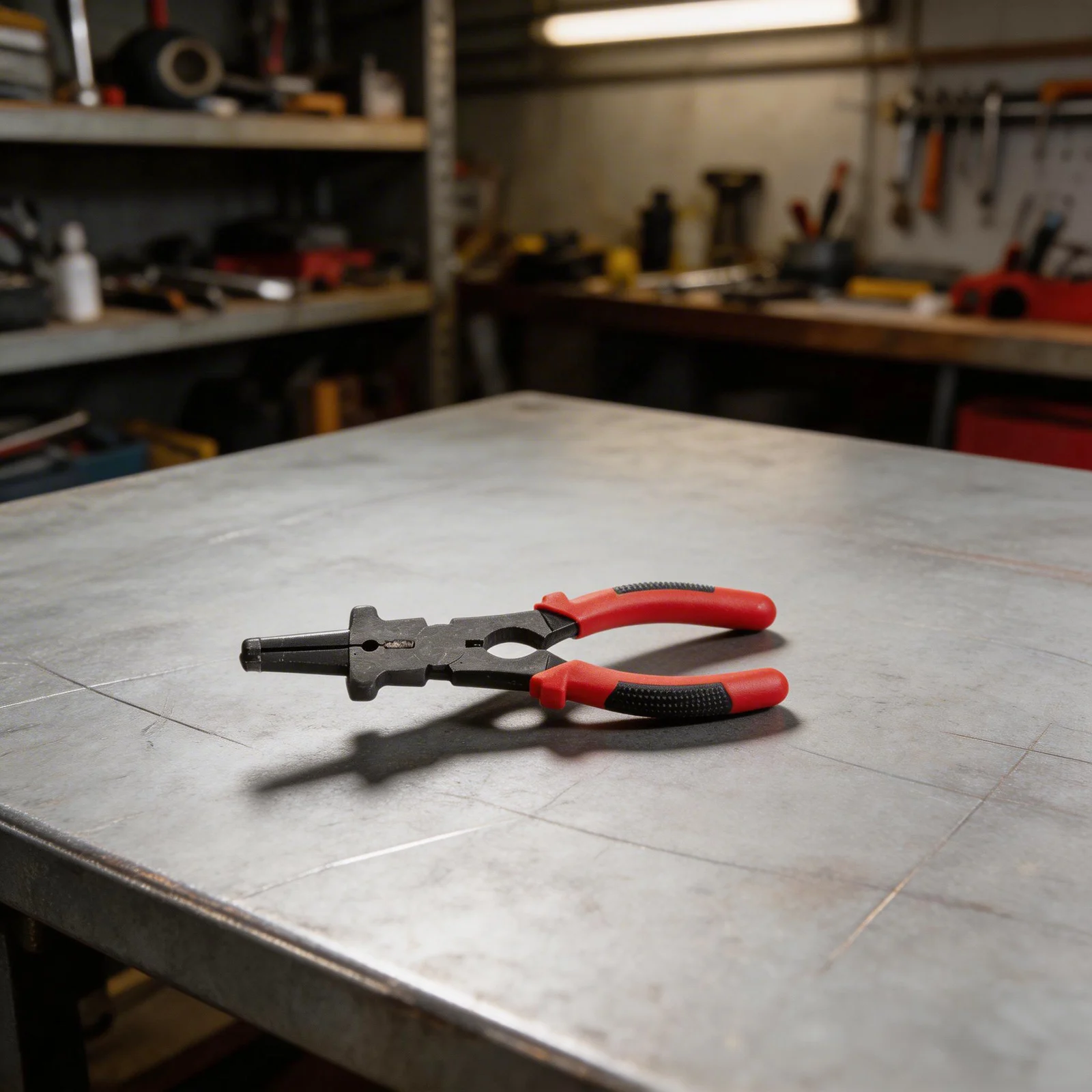 High Carbon Steel Red Welding Pliers with Multi Functional Wire Cutter Milled Teeth and Ergonomic Handle Design