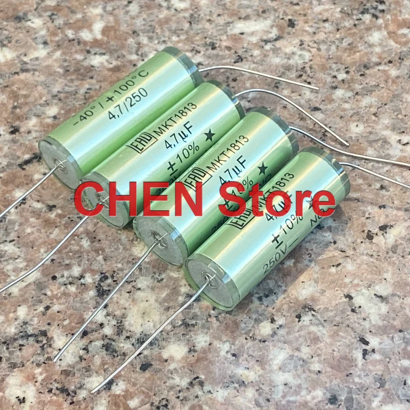 4PCS/10PCS Original VISHAY ERO MKT1813 4.7UF 250V 14X41MM Audio axial capacitor MKT 4U7 475 free shipping