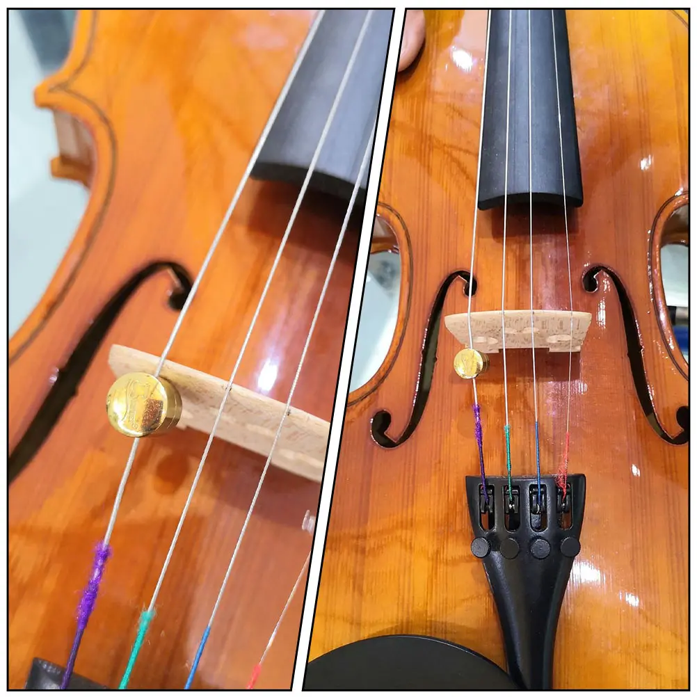 

1pc Brass Durable Brass Wolf Tone Wolf Note Mute Note Mute Easy Install Musical Instrument Accessory For Violin