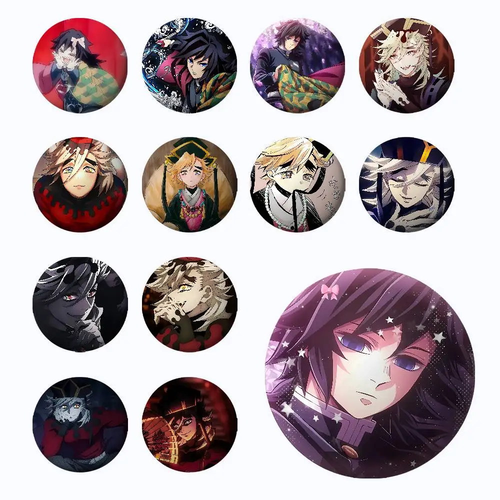 R-Rengokus K-Kyoujurou S Badges Tinplate Soft Button Pin Brooch Metal Badge Custom Jewelry Accessories Hat Bag Lapel