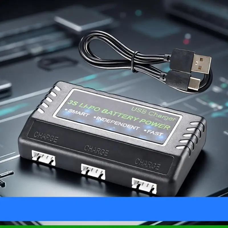 U55C Compactly ABS 11.1V Battery With Triple Port For Simultaneous Charging Of 3S Packs V950 XK450 Charging