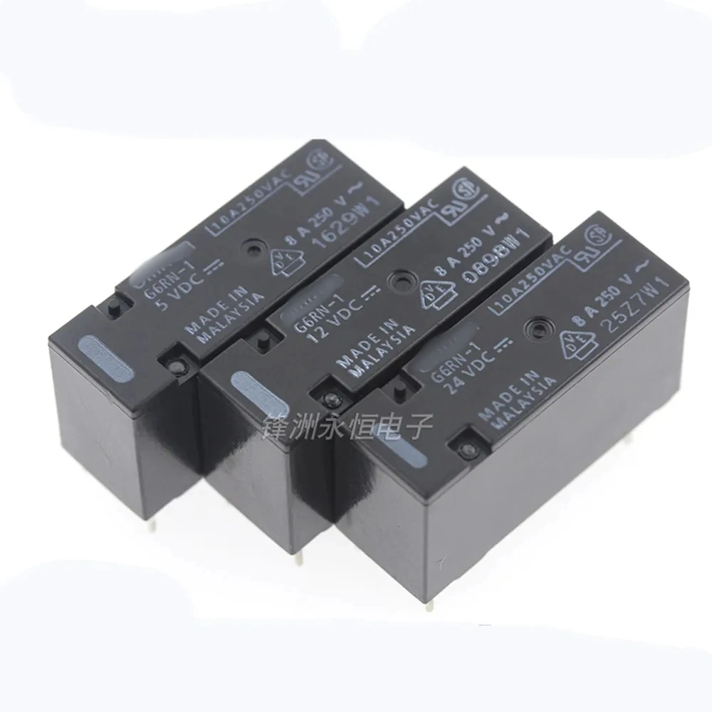 2PCS Relay  G6RN-1 5VDC 12VDC 24VDC  DC5V 12V 24V 5Foot 8A