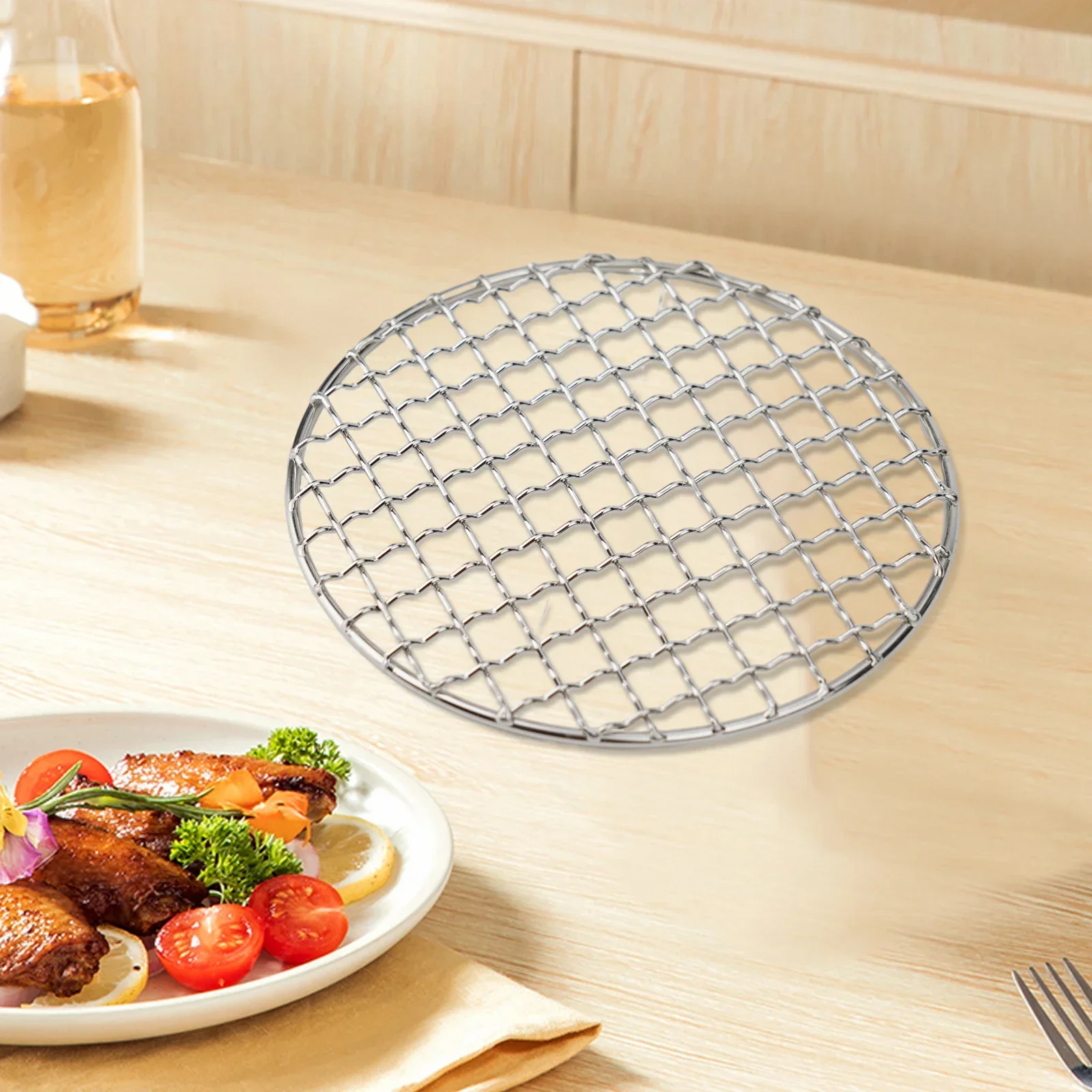 High Quality Beef Fish Grill Net BBQ Grill Net 305MM 330MM 380MM High Quality Stainless Steel 150MM 180MM 200MM
