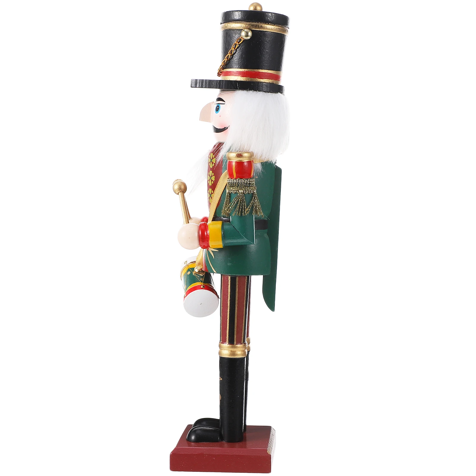 

Nutcracker Puppet Ornament Classic Wooden Walnut Soldier Decoration Painted Desktop Puppets Decor Birthday Christmas Gift