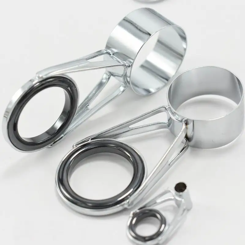 SG06 SUS 304 Stainless MV Steel Guides Porcelain Ceramics Ring Side Guide Rings Fishing Rod Pole Hole Diameter 3mm - 26mm