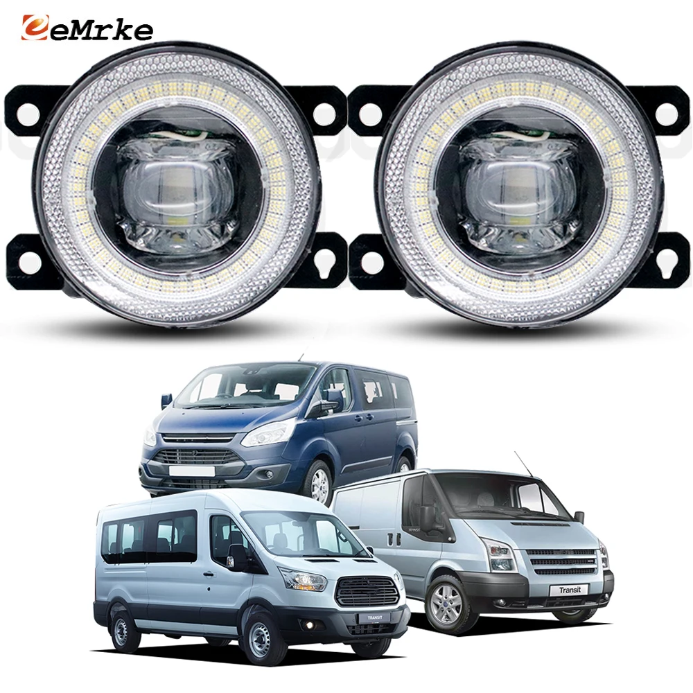 

30W For Ford Transit MK7 MK8 2006-2018 Tourneo Transit Custom V362 2012-2017 Fog Lights Upgrade Angel Eye Aperture Accessories