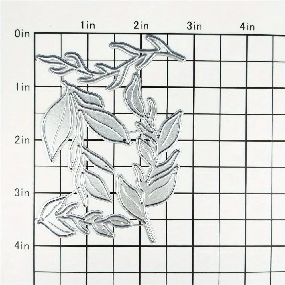 Four Leaves Metal Cutting Dies For Card Making, Paper Embossing Die Cuts Kit Templates Supplies, Photo Frame Album DIY Scrapbook