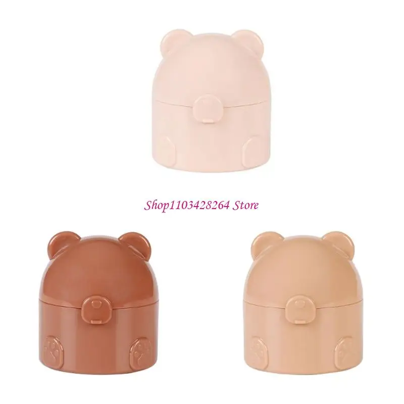 حاوية مسحوق الأطفال الرضع مقاومة للانسكاب، سهلة الفتح، آلية فتح بلاستيكية، إسفنجة تطبيق لطيفة لحديثي الولادة