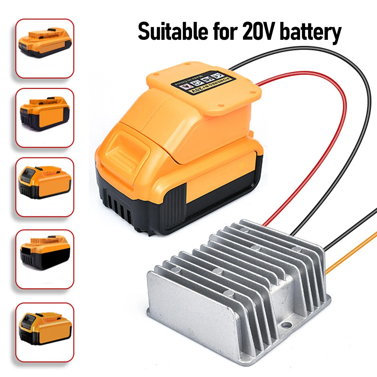 

Voltage Reducer 20V to 12V 10Amp 120W Transformer Regulator DC Power Converter for RC Car Truck
