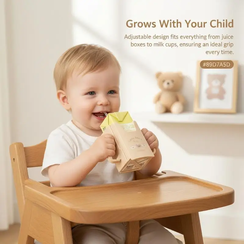 Anti-Squeeze Milk Tray with Juice Pouch Box Functionality for Toddlers and Babies
