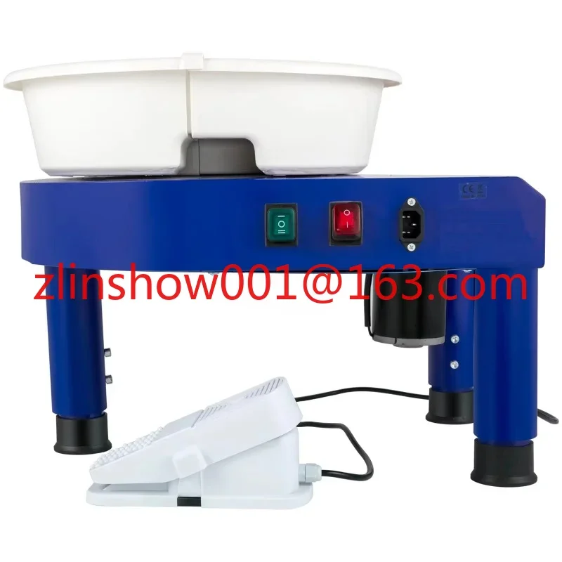 450W Pottery Wheel Machine 14in/35cm Ceramic Wheel Forming Machine Electric Clay Machine Foot Pedal