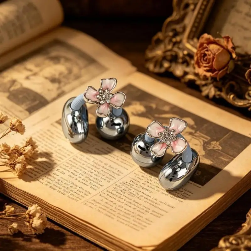 1Pc DIY Headphone Diameter Buckle Zircon Decorative Headphone Decoration Clip Removeable Easy To Install Earbud Accessories