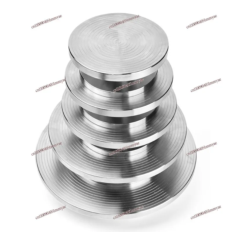 Stainless steel turntable sculpture turntable clay sculpture model piping table
