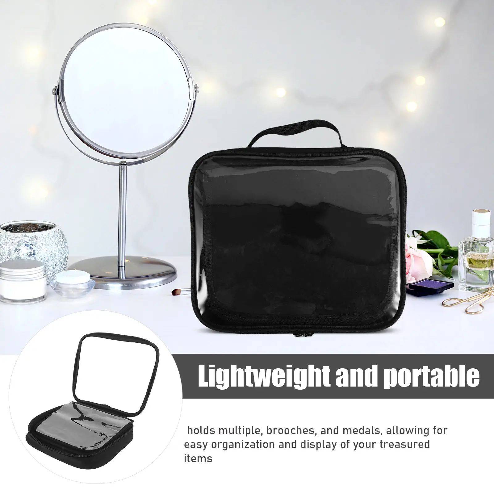 6-Page Pin Display Book Portable Enamel Pin Storage Case Lapel Brooch Badge Collector Organizer Travel Album Display Holder