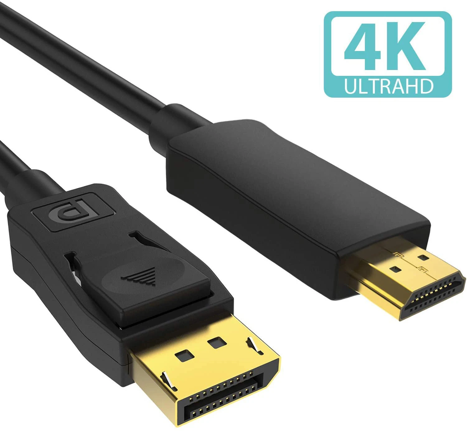 

Navceker DP to HDMI Cable 4K 30Hz DP HDMI Adapter DisplayPort Display Port Male to Male Converter for MacBook Air Dell Monitor