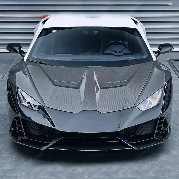 for Lp610 Engine Cover Hood Factory Price Car Accessories Carbon Fiber Upgrade to V Style Hood 4
