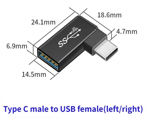 metal shell USB C Adapter OTG 10Gbps Data Transfer USB to Type-C Charging Converter For Smartphone Macbook Air Pro Laptop