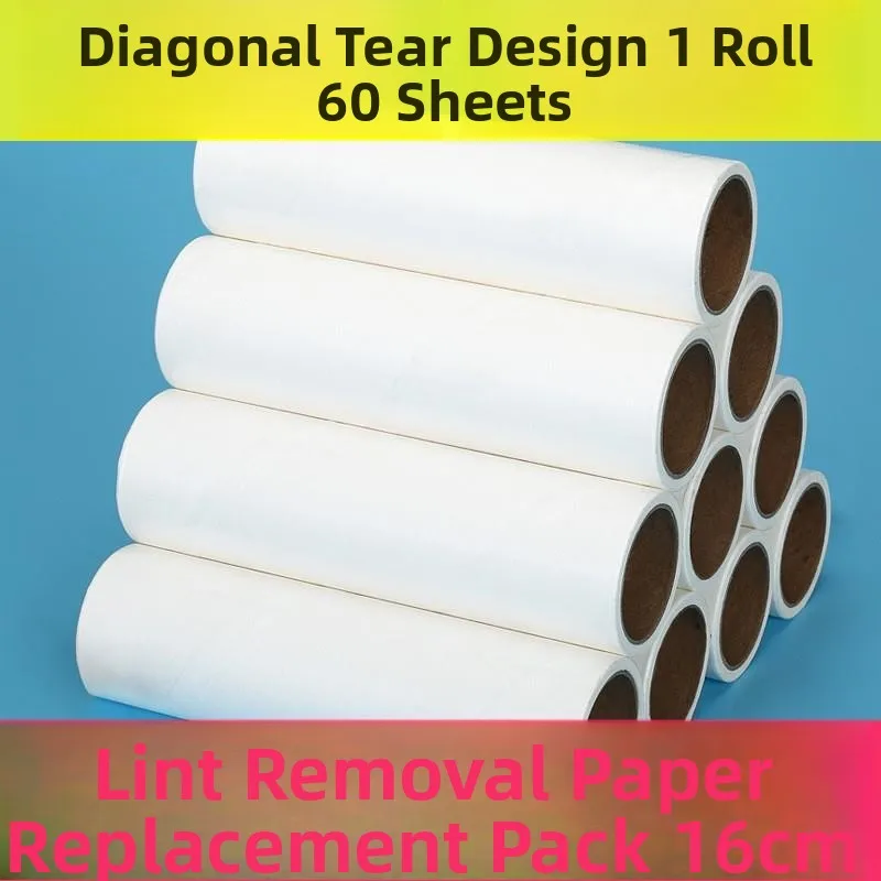 Large Sticky Dust Paper Roll Tearable Replacement Roll for Roller Cleaning Hair Dust Sticking Wheel Bag Accessories