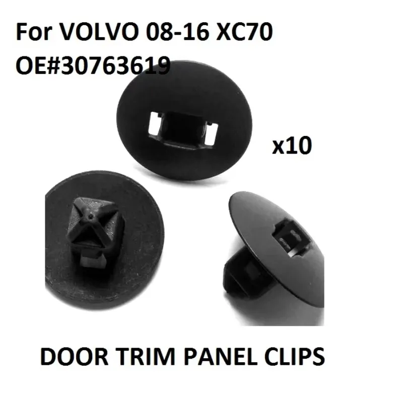 x10pcs For VOLVO OEM 08-16 XC70 Front Bumper Grille-Deflector Panel Clip 30763619 New