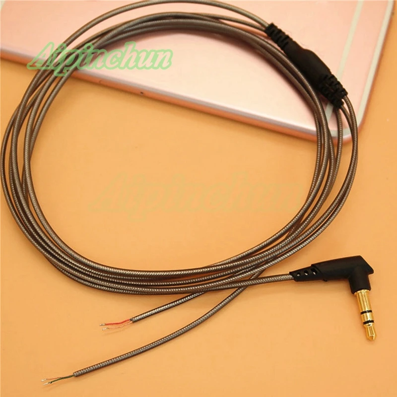 3-полюсный аудиокабель Aipinchun 3,5 мм для наушников, ремонта, замены, 14 медных проводов, длина 1,2 метров