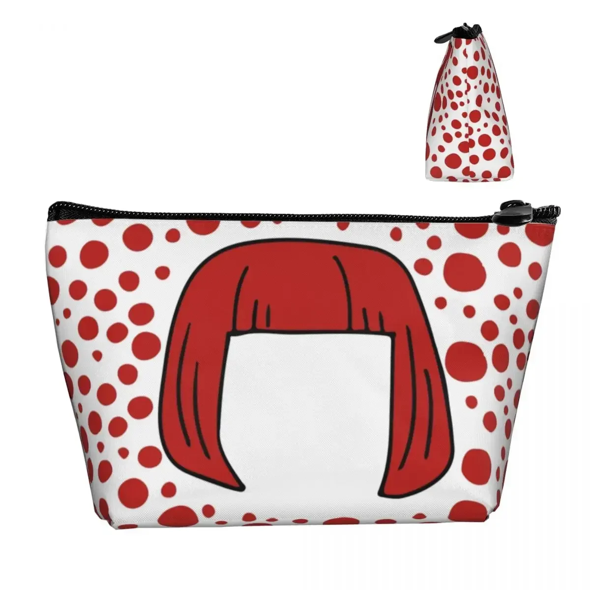 Kawaii Yayoi Kusama Pumpkin Travel Toiletry Bag for Women Aesthetic Polka Cosmetic Makeup Organizer Beauty Storage Dopp Kit