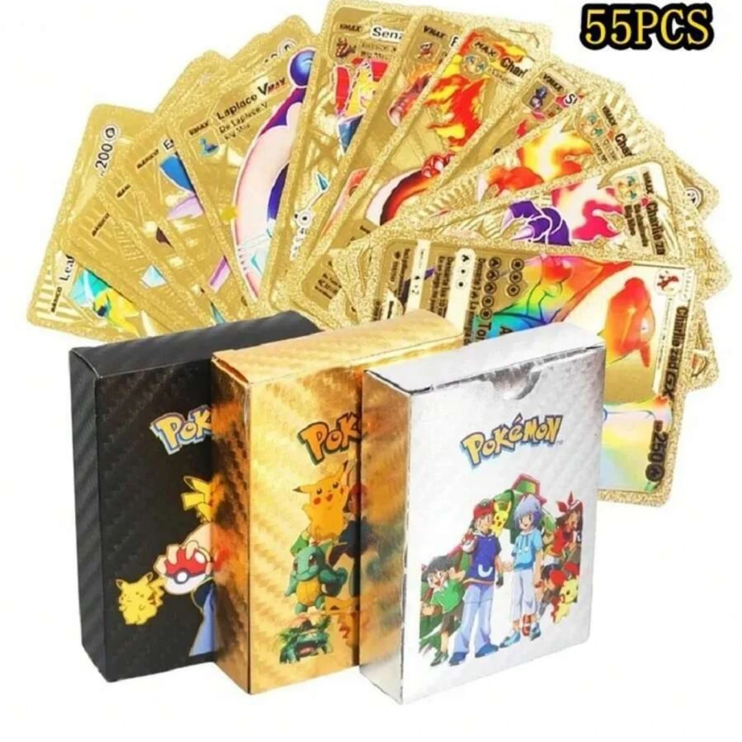 بطاقات شخصية بوكيمون 55 بوكيمون أنيمي، بطاقات بوكيمون VSTAR GX EX VMAX بطاقات ألعاب أنيمي بطاقات ألعاب سطح المكتب الإبداعية #1