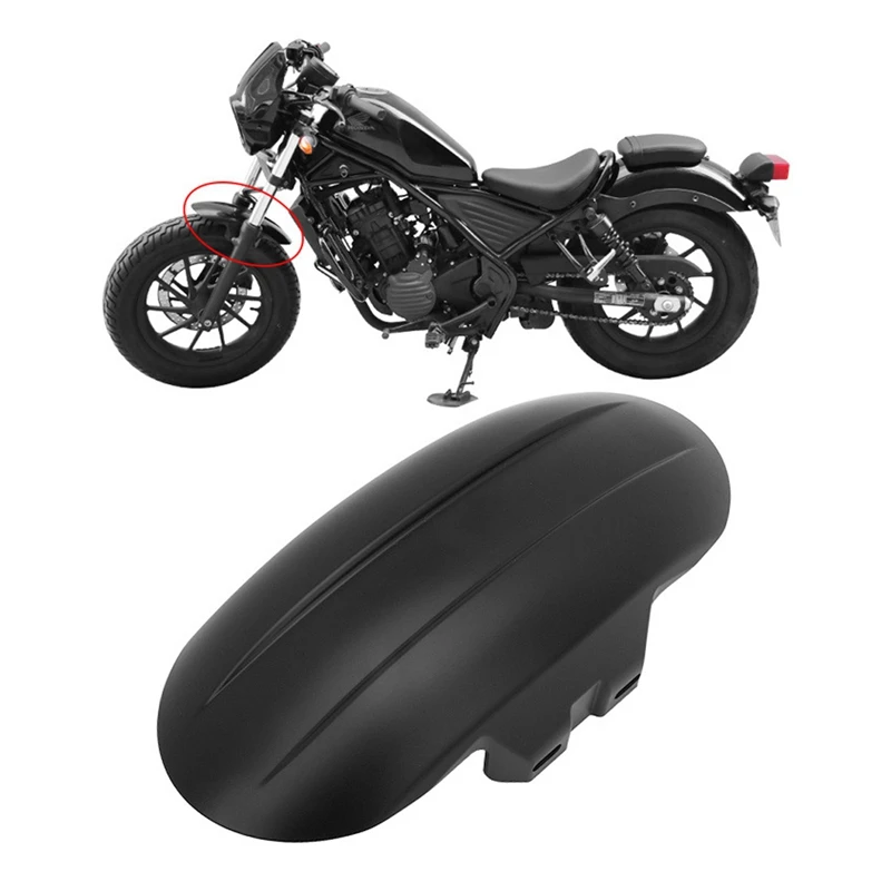 

1PC Matte Black Motorbike Tire Splash Mudguard Mask Fit For Honda Rebel CMX300 CMX500 CMX 300 500