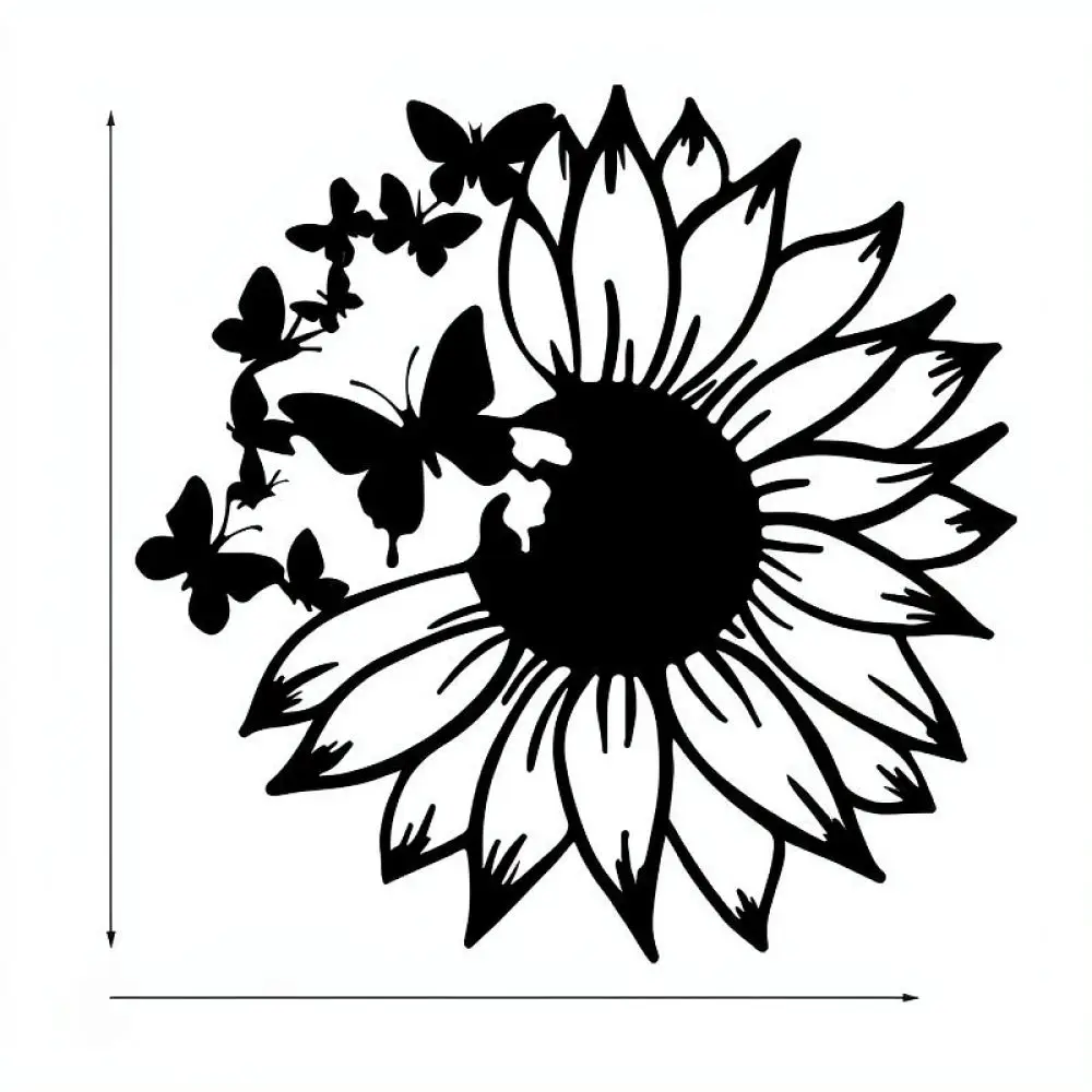 Modern Metal Wall Decor Iron Silhouette Hanging Art Piece Minimalist Style Interior Decoration For Living Room Bedroom Wall