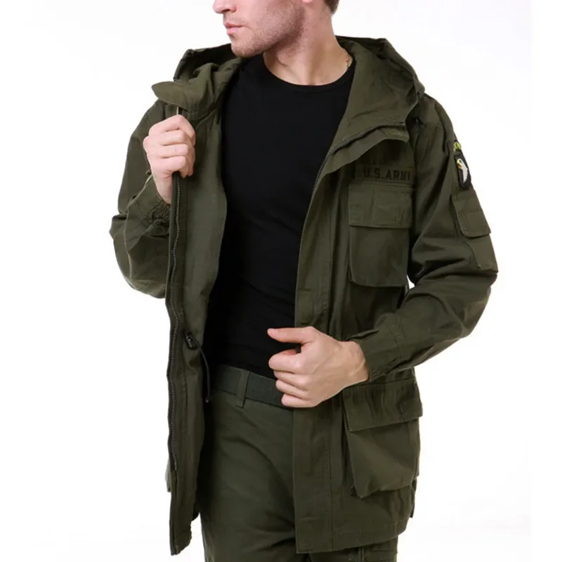 Spring Autumn Army Fans Thin Military Windbreaker Men Outdoor Riding Hunting Climbing Training Hiking Army Tactical Coat