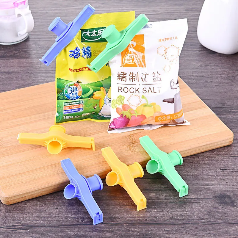 3PCS Plastic Bags Clothespins for Kitchen Food Bags Stick Clip Close Items Gadget Clip Closure Soldering Tweezers for Food Bags