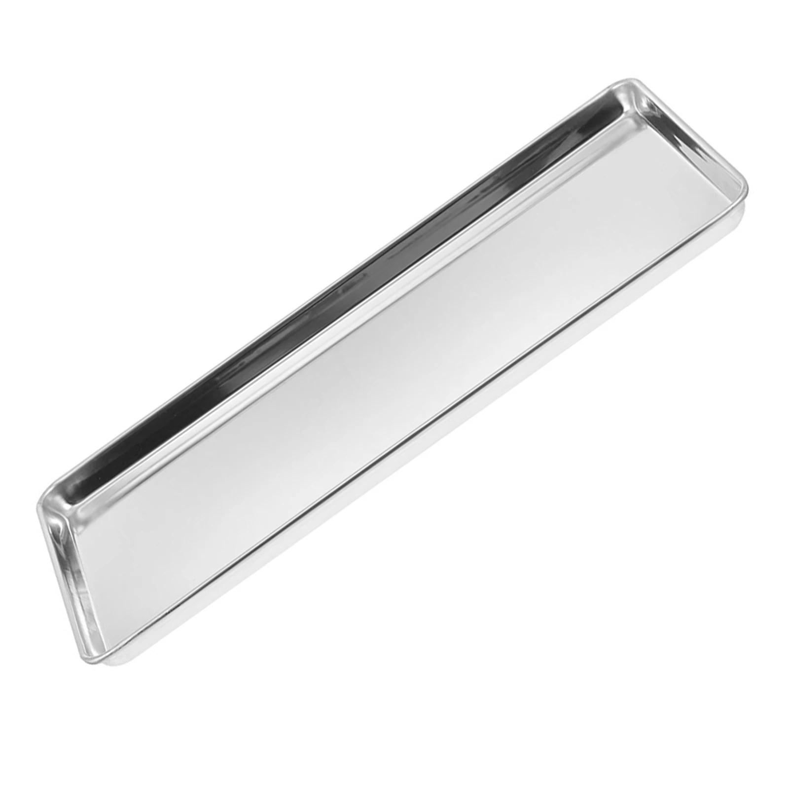 

Rectangular Noodle Tray Stainless Steel Snack Plate For Bbq Picnic Camping Party Home Kitchen Storage Dessert