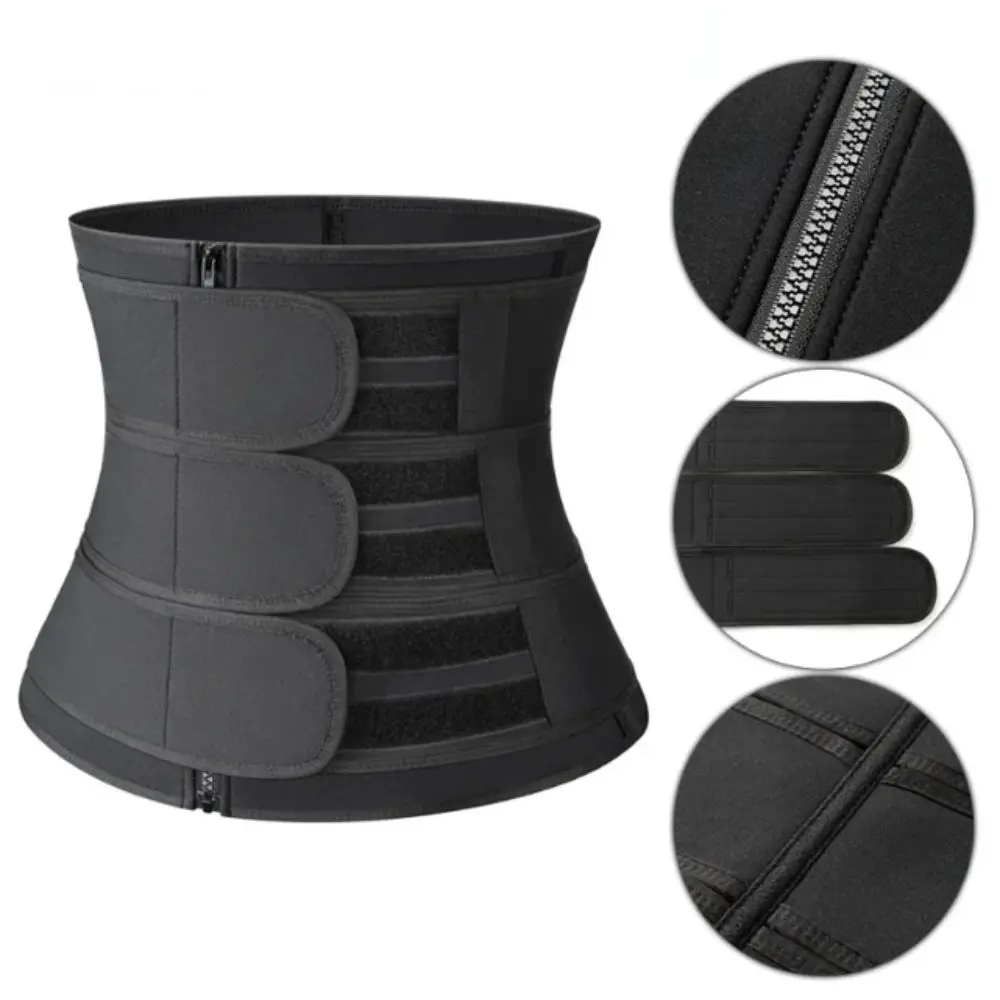 Pancia Trimmer Doppie Cinghie Vita Trainer Corsetto Compressione Hot Fitness Body Shaper Sauna Sudore Addominale Cintura Dimagrante Allenamento