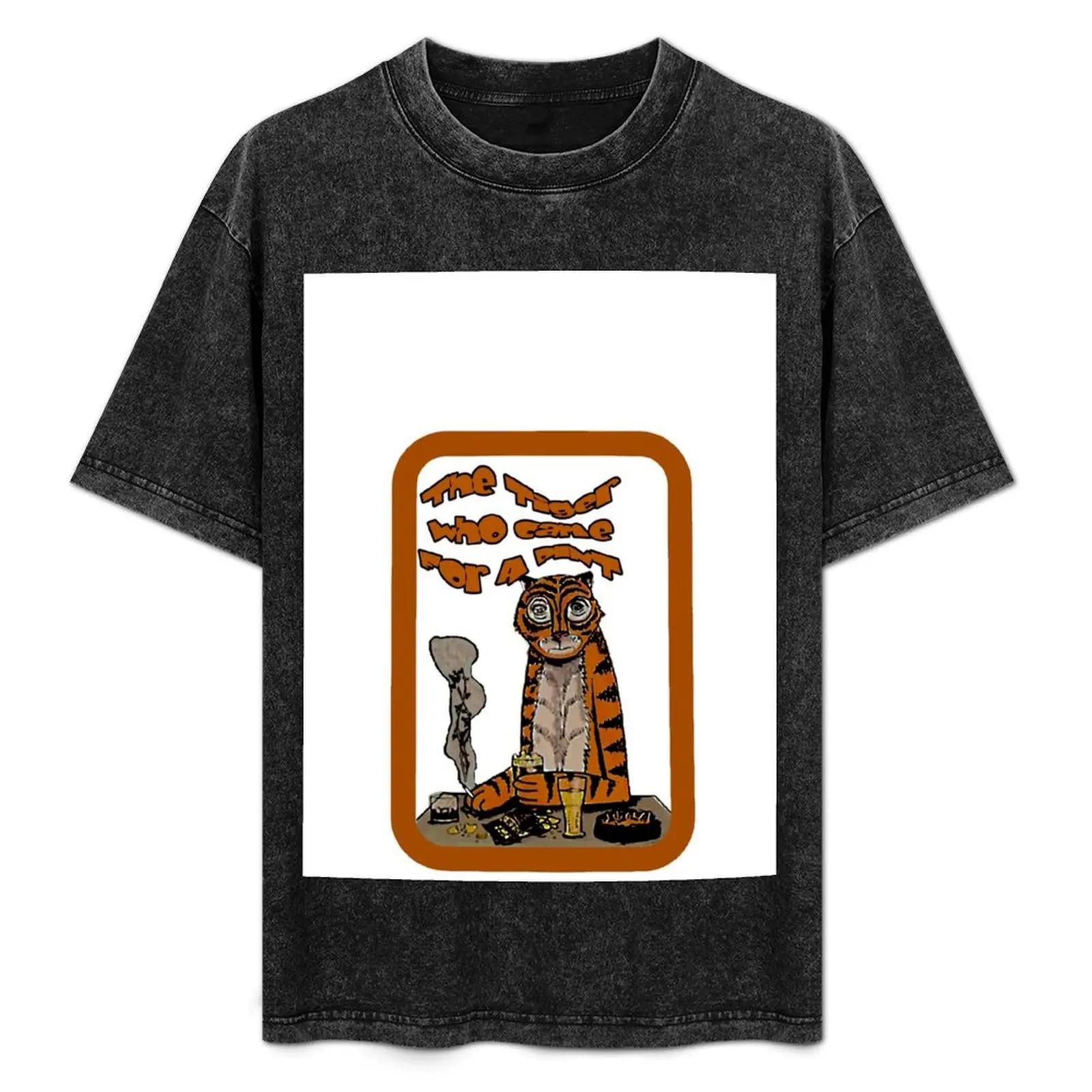 ¿Adivina quién vino a pedir una cerveza? Camiseta The Tiger con estampado de moda
