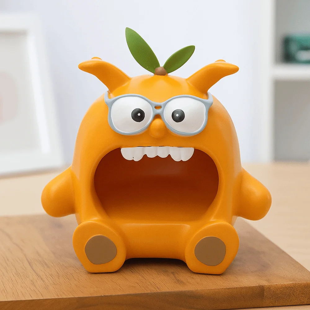 

Декоративный поднос для прихожей Big Mouth: креативный дизайн, мультяшный стиль, для хранения ключей, новинка, легкая роскошь