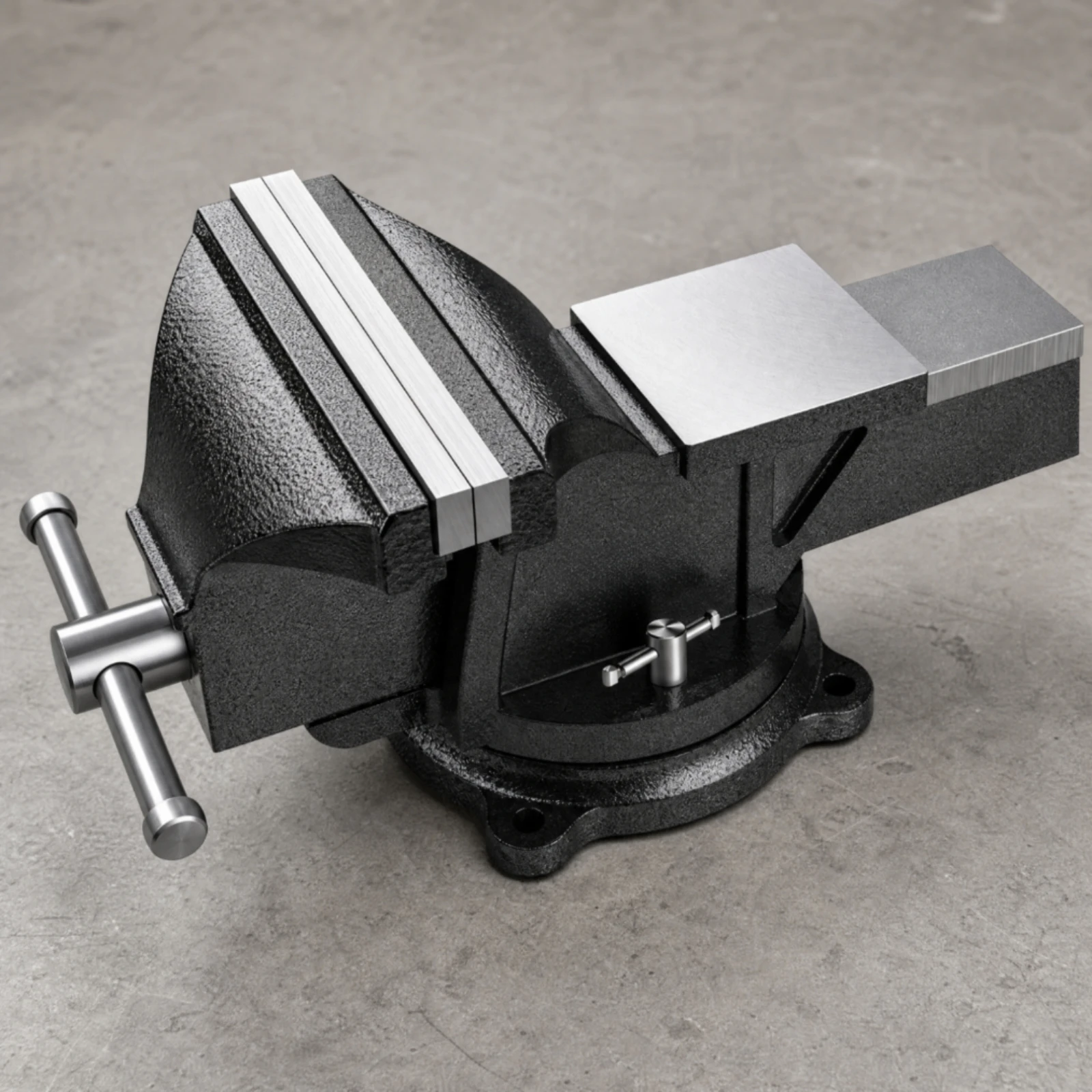 Bench Vise with 360° Swivel Base Stable Heavy-Duty Bench Vise Wide Jaw Opening Rock-Solid for Metalworkers, Garage
