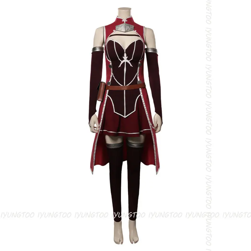 Anime Skeleton Knight In Another World Ariane Cosplay Costume Outfits Halloween Carnival Suit Ariane Glenys Maple Woman Dress