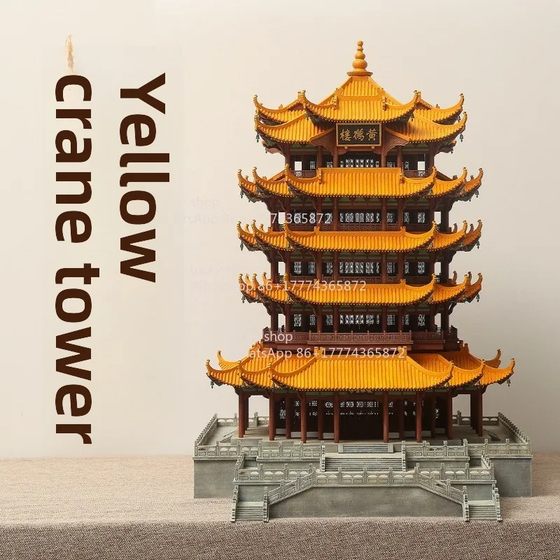 

A Miniature Model of The Yellow Crane Tower That Condenses The Jingchu Culture，A Collectible Gift for Literary Enthusiasts