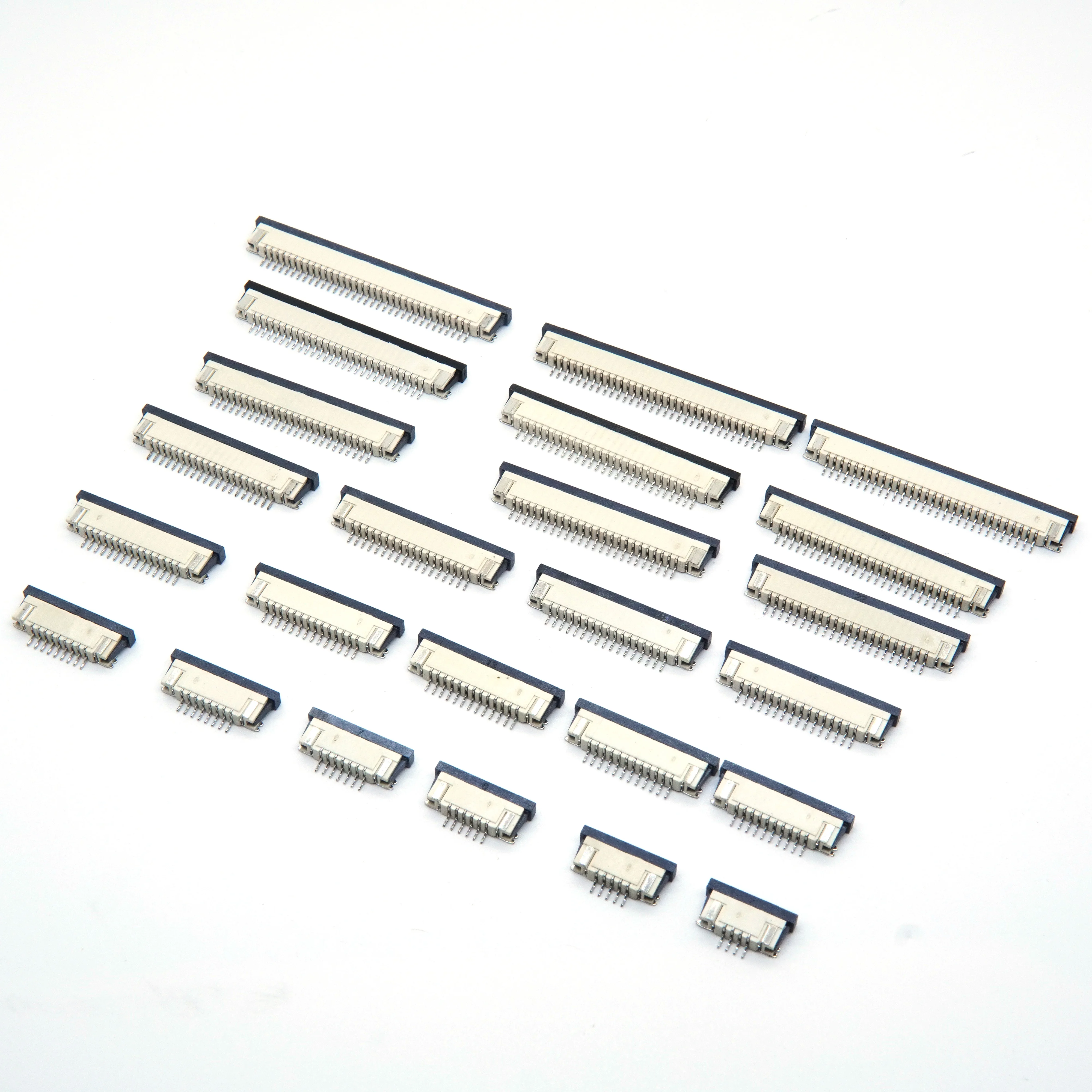 10pcs 1mm Pitch Drawer type Upper/ Bottom contact Type Socket FPC FFC Flat Cable Connector