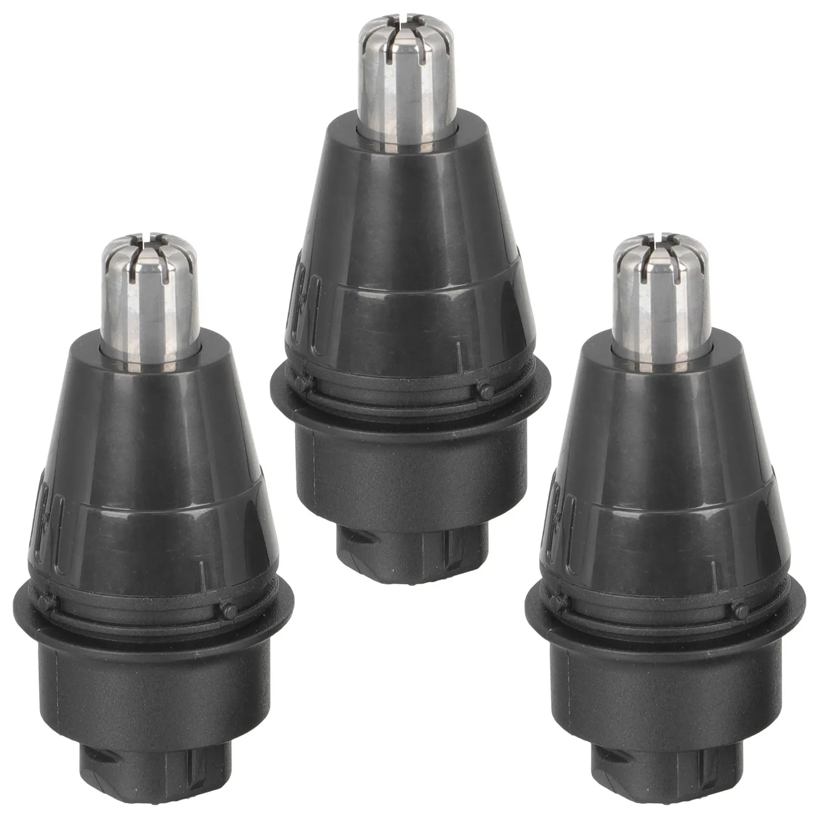 

Набор из 3 сменных насадок для триммера для носа, премиум-класса, из нержавеющей стали, моющиеся, для электрических машинок для стрижки волос в носу, запчасти для мужских бритв