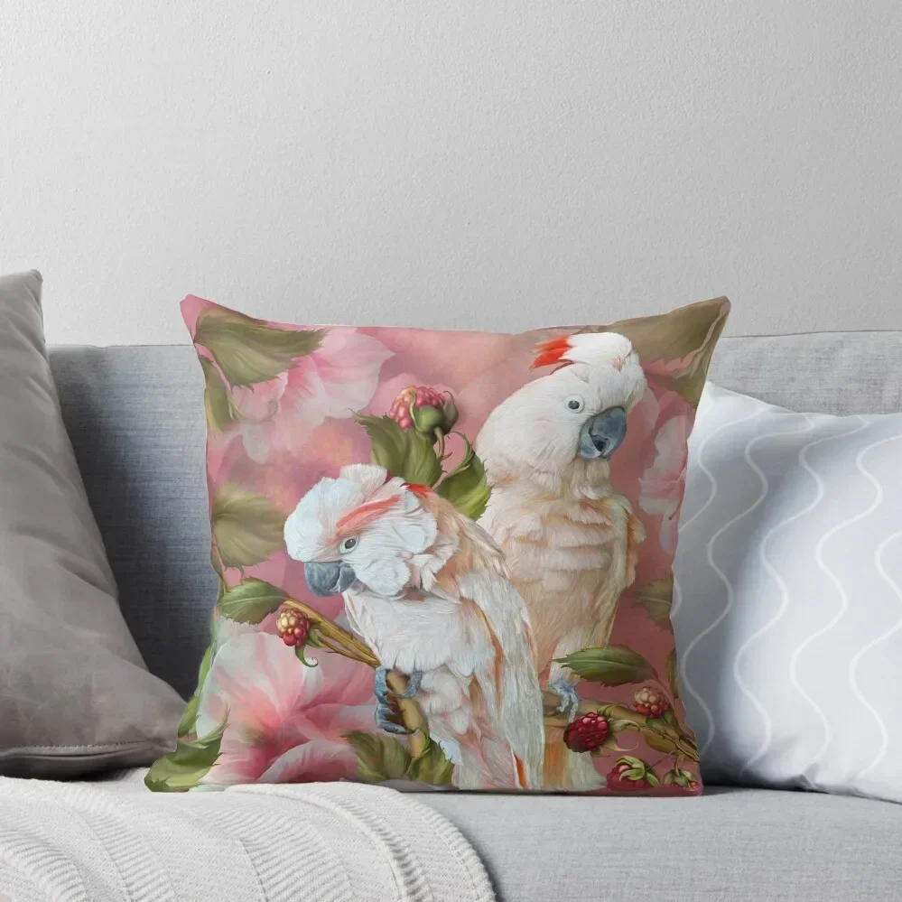 Tropic Spirits - Cockatoos Throw Pillow Sofa Cushion Cover luxury throw pillow covers Pillowcases Cushion Covers Sofa pillow