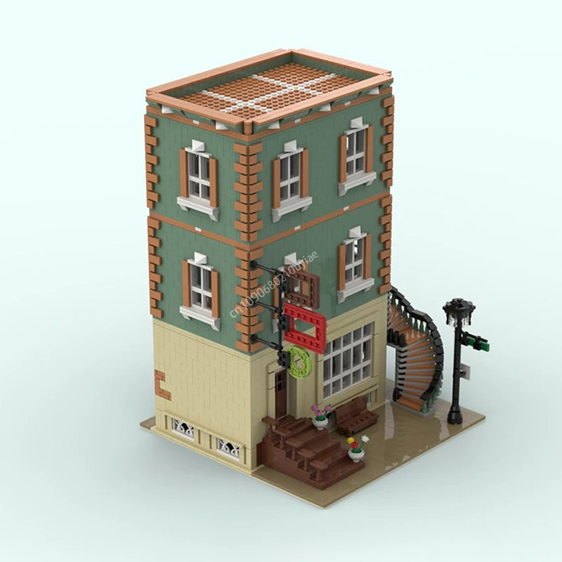 3636 قطعة Moc The Frame Shop وحدات العمارة منزل اللبنات لتقوم بها بنفسك الإبداعية الاطفال الجمعية التعليمية الطوب اللعب الهدايا